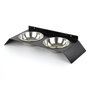Hanah Home Pet018 Comedero para mascotas de metal negro 50 cm